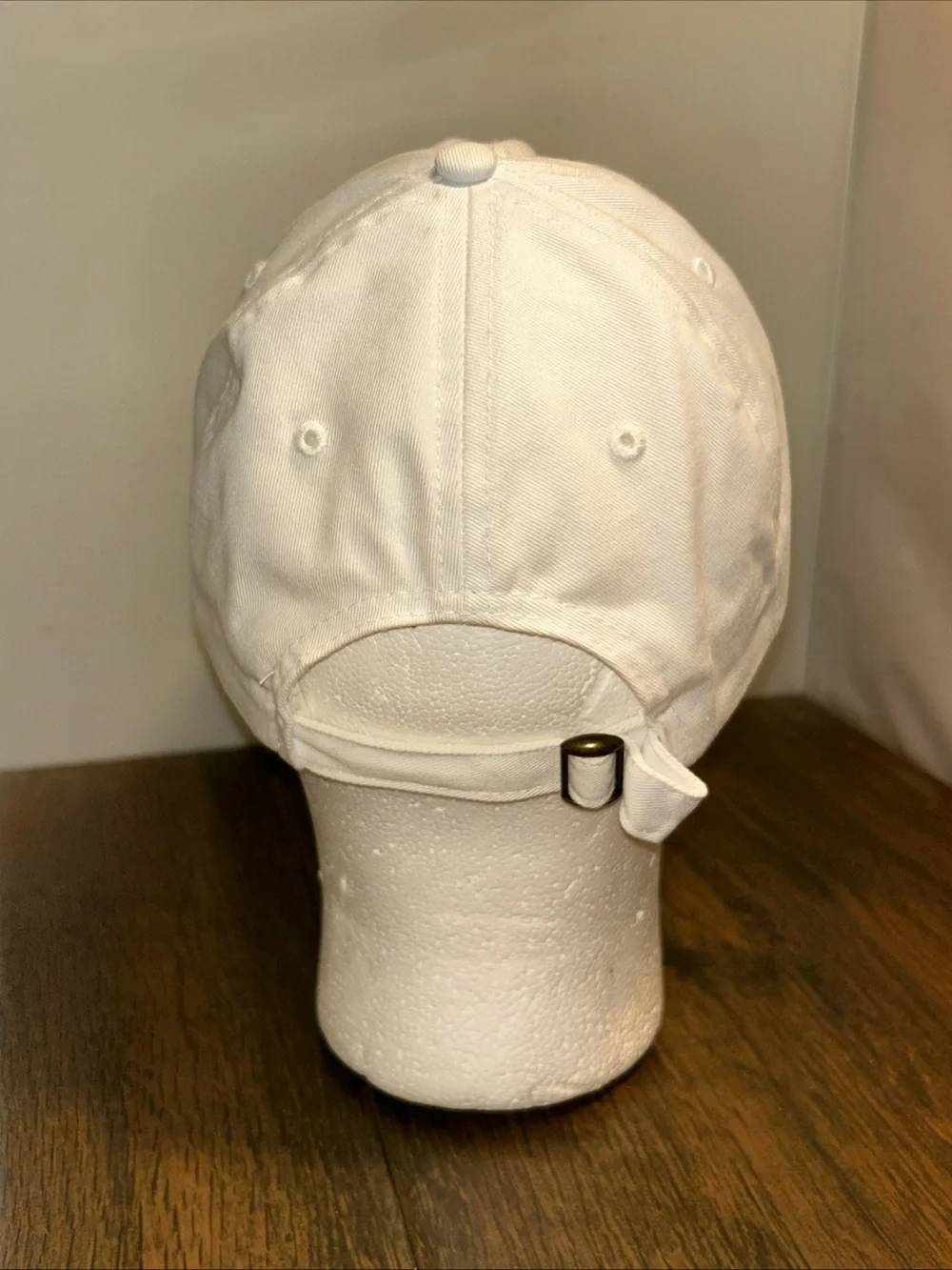 White Baseball Golf Tennis Adjustable Strap Cap Hat Palm Tree Design One Size
